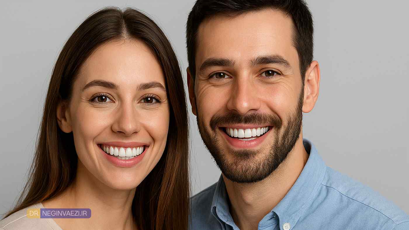 ترند دندانپزشکی زیبایی تبریز برای اصلاح لبخند با لمینیت ونیر کامپوزیتی و روکش زیرکونیا و بلیچینگ