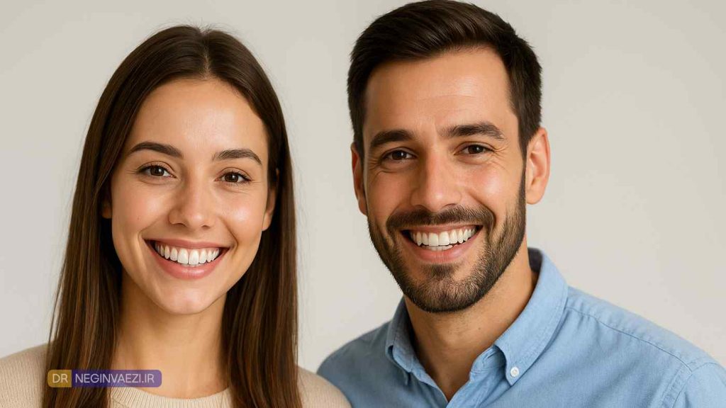 دندانپزشکی زیبایی تبریز با لمینیت ونیر سرامیکی دندان در مطب دکتر نگین واعظی