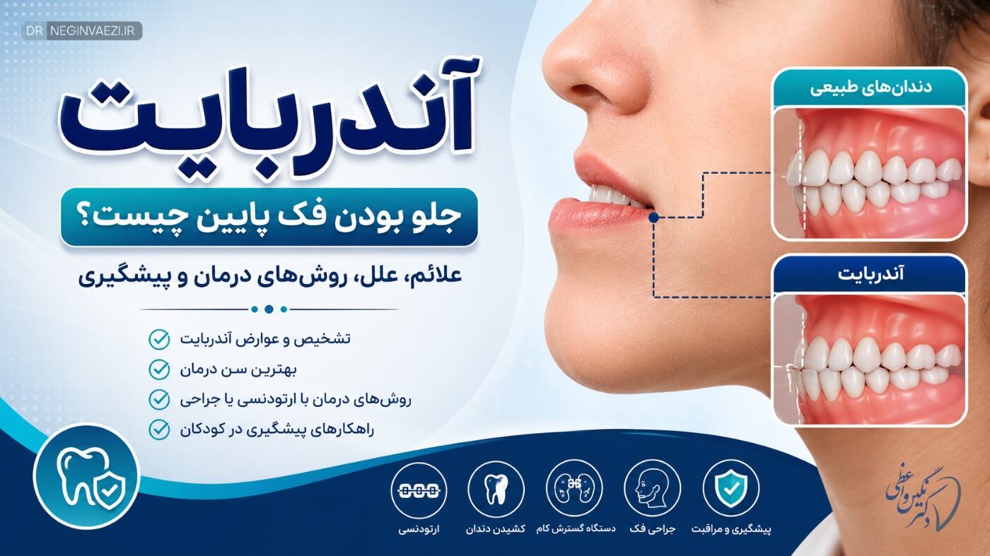 آندربایت Underbite یا جلو بودن فک پایین چیست؟ | علائم، علل، روش های درمان و پیشگیری